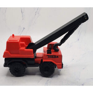 2003 McDonald's Hasbro Red and Black Tonka Plastic Crane